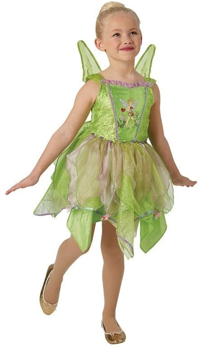 Tinkerbell Kostuum | Tinker Bell Premium Nooitgedachtland Fee | Meisje | Small | Carnaval kostuum | Verkleedkleding